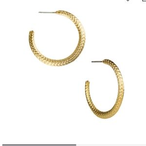 PATRICIA NASH TEXTURED KNIFE EDGE EARRINGS NWT